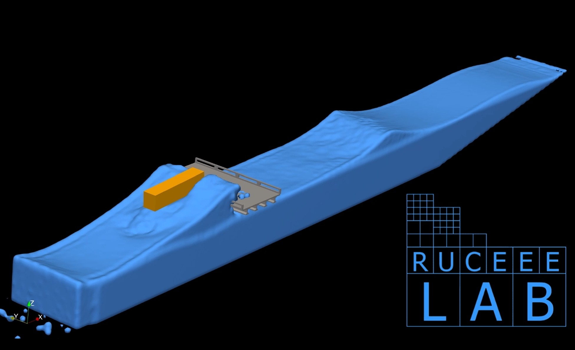 SPH simulation of wave and debris impact on a coastal bridge